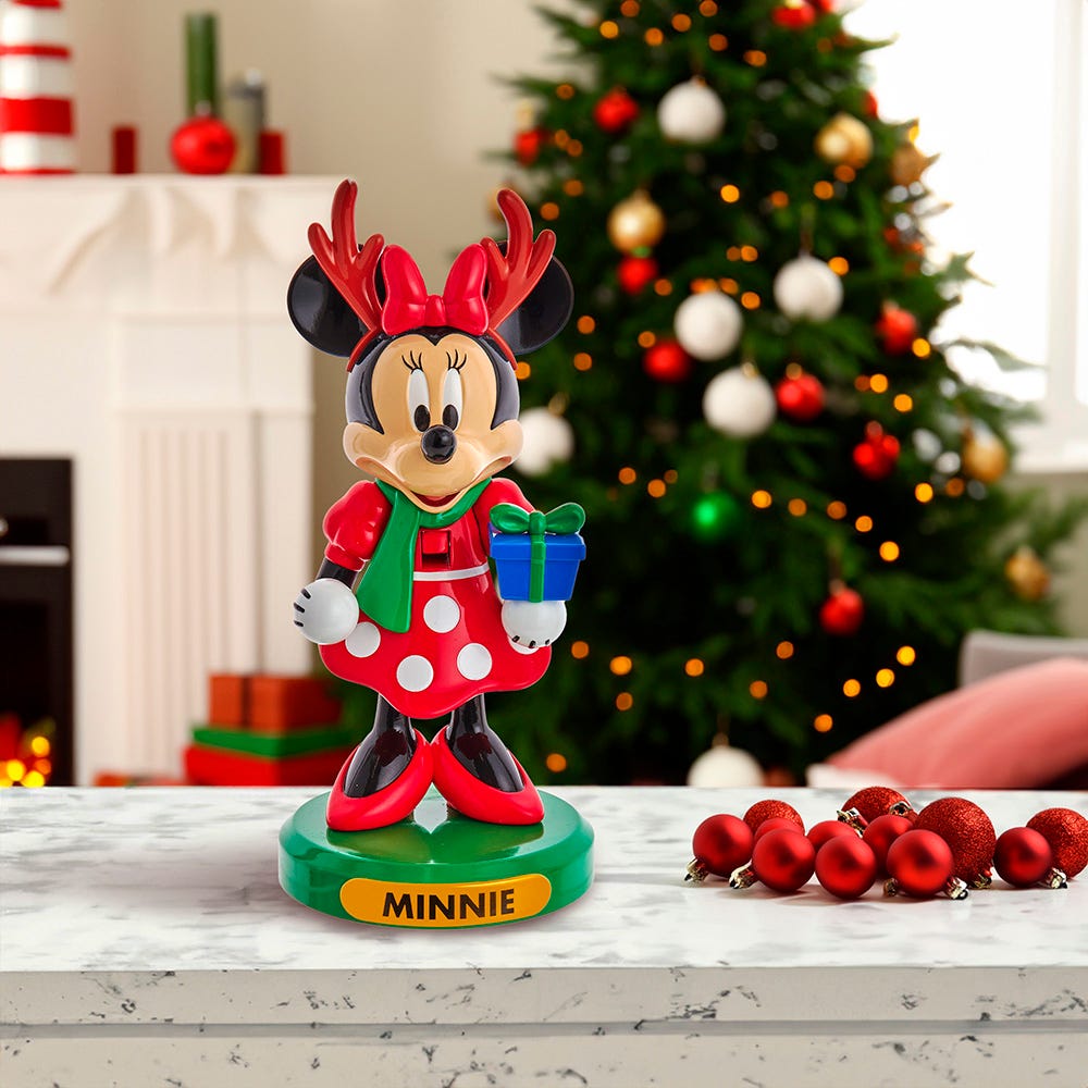 Kurt Adler 6-Inch Disney© Minnie Mouse With Tree Nutcracker